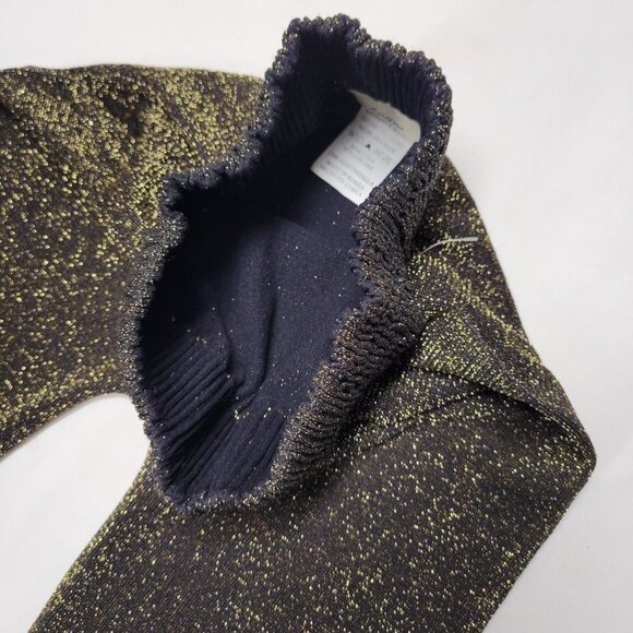 Gold Stretch Pants Tights or Leggings - Size Petite or Small - Picture 6 of 14